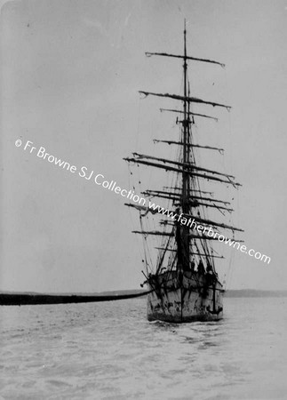 GERMAN TRAINING SHIP  HERZOGEN CECILIE  STOWING THE ANCHOR